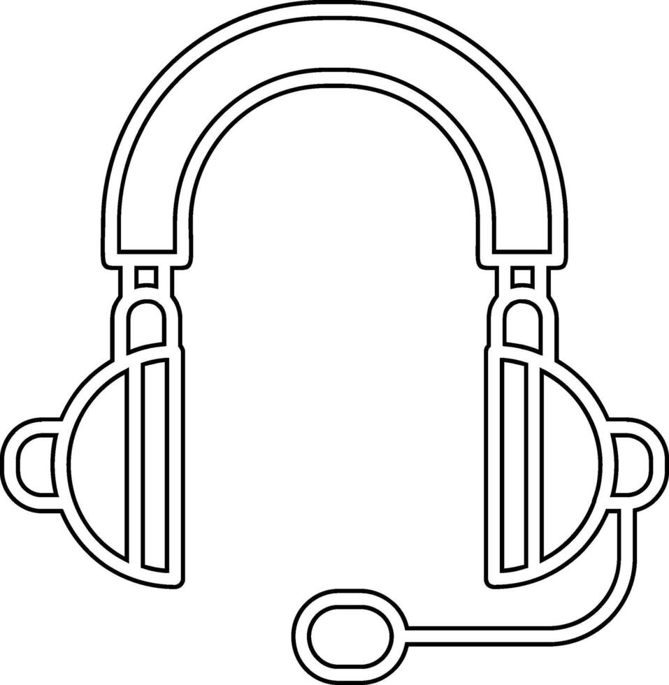 icono de vector de auriculares