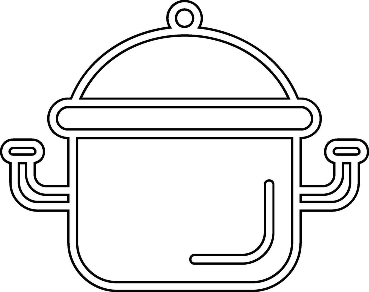 icono de vector de olla de cocina