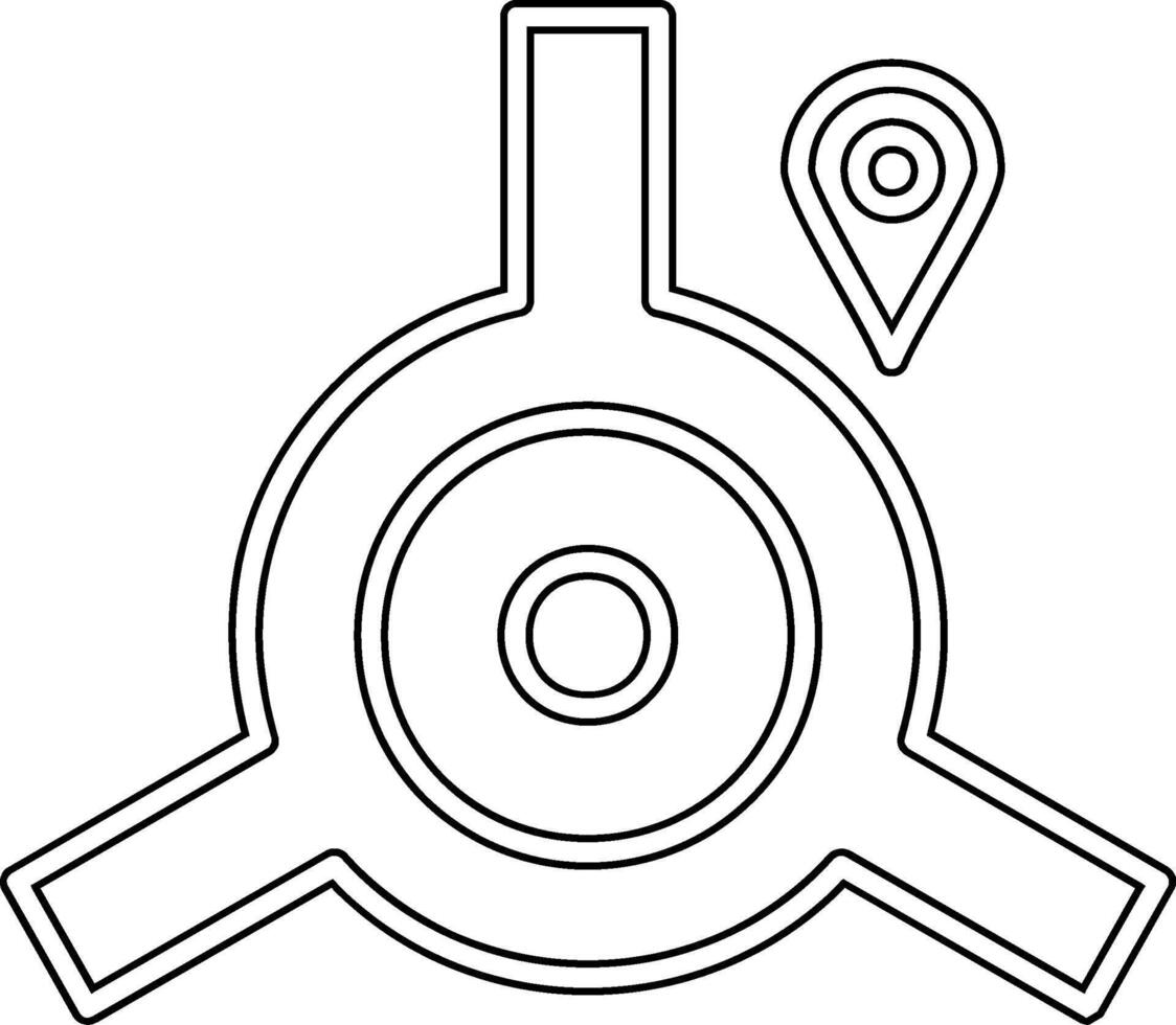 Roundabout Vector Icon
