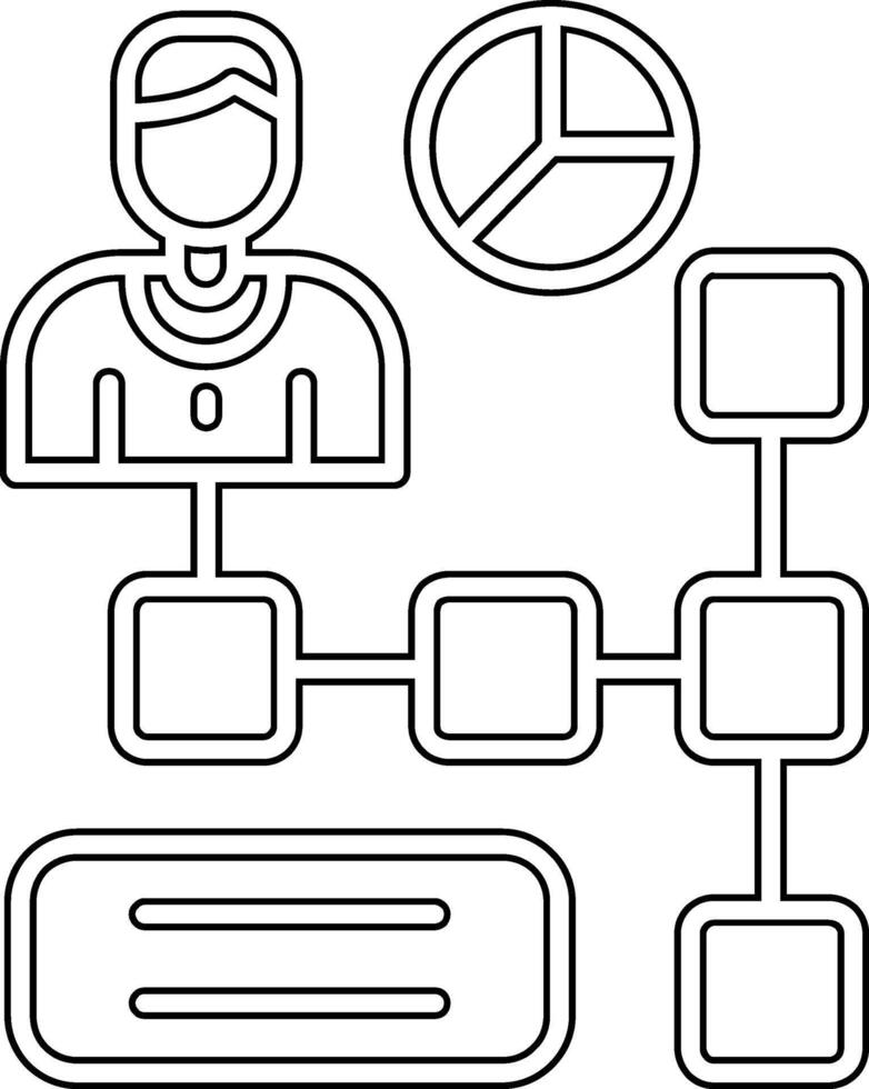 jerárquico estructura vector icono