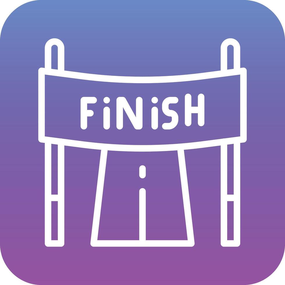 Finish Line Vector Icon