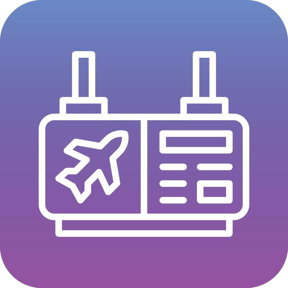 Plane Departure Vector Icon