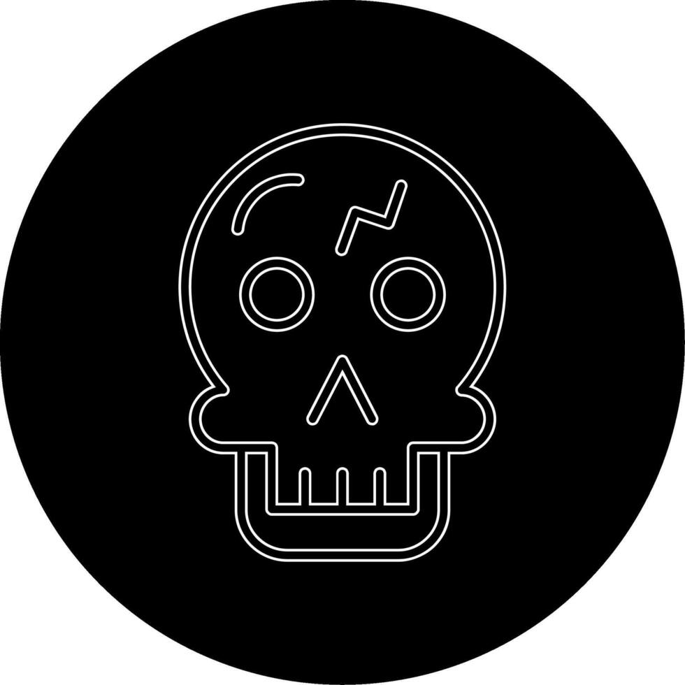 icono de vector de calavera