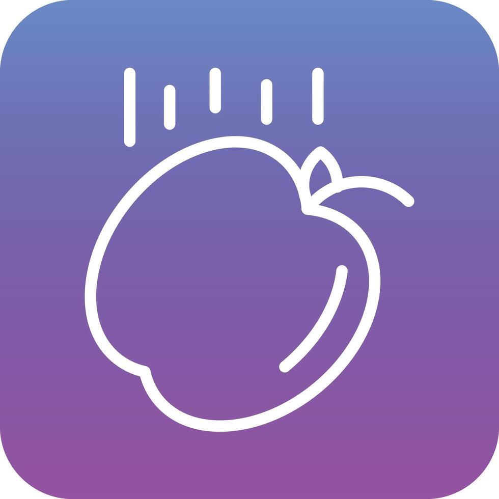 Falling Apple Vector Icon