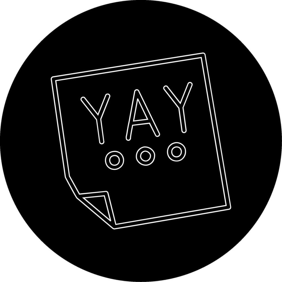 Yay Vector Icon