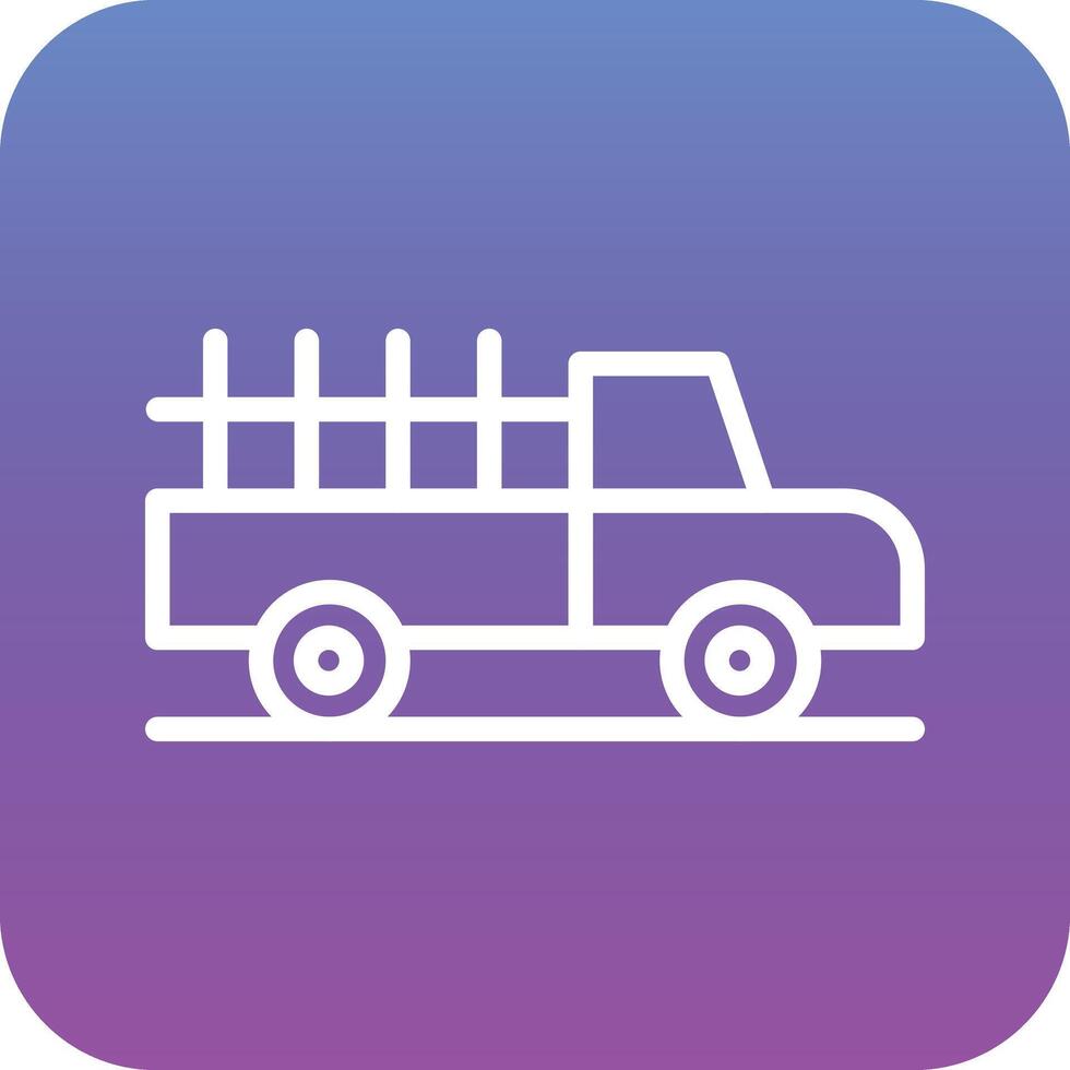 icono de vector de camioneta