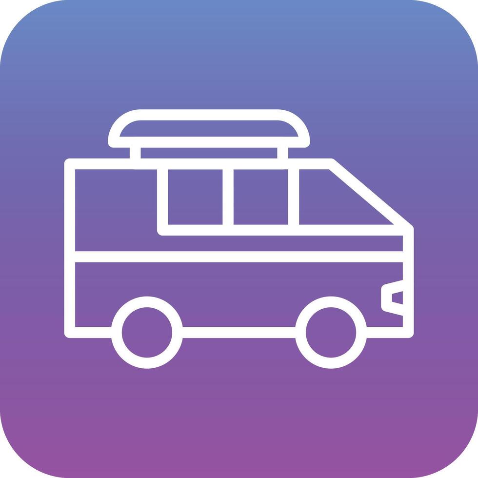 Surf Van Vector Icon