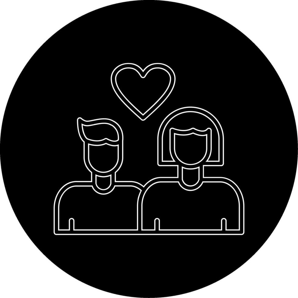 icono de vector de pareja