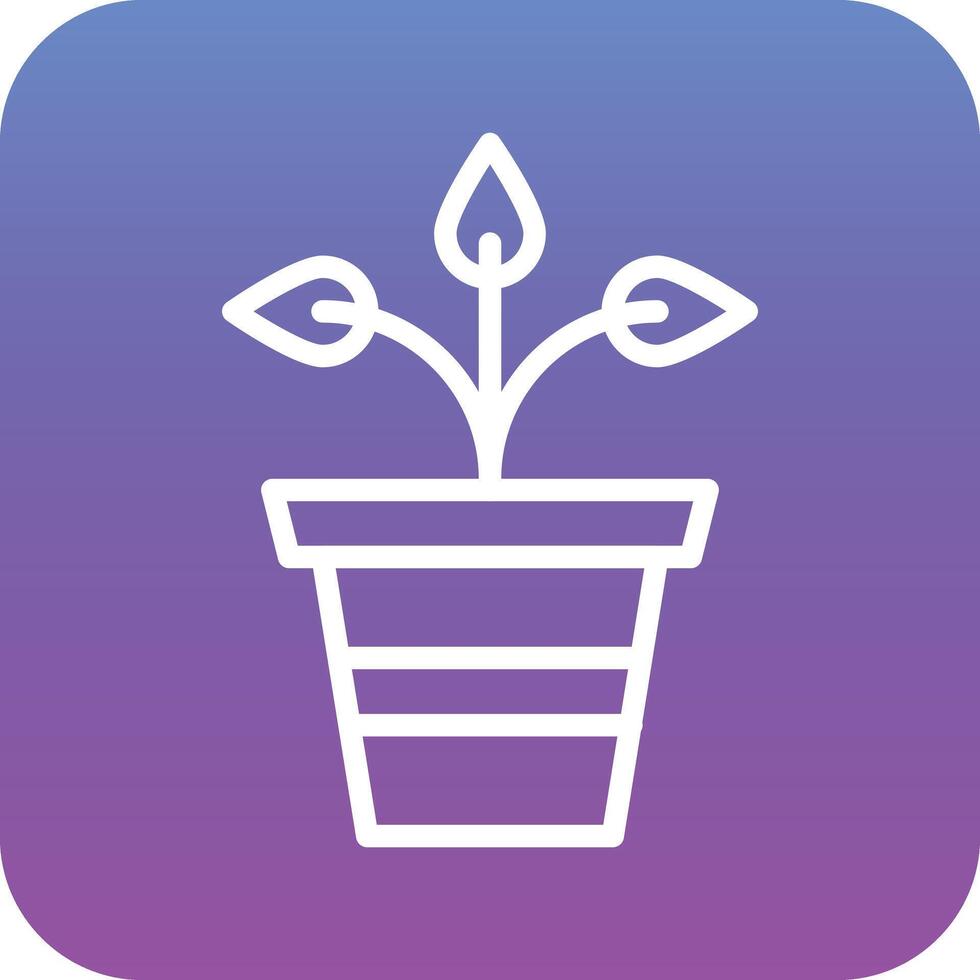 Plant Pot Vector Icon