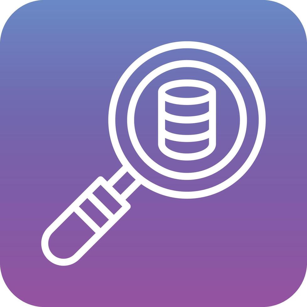 Search Database Vector Icon