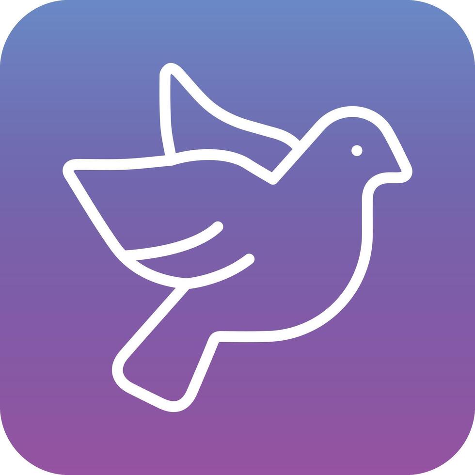 Dove with Heart Vector Icon