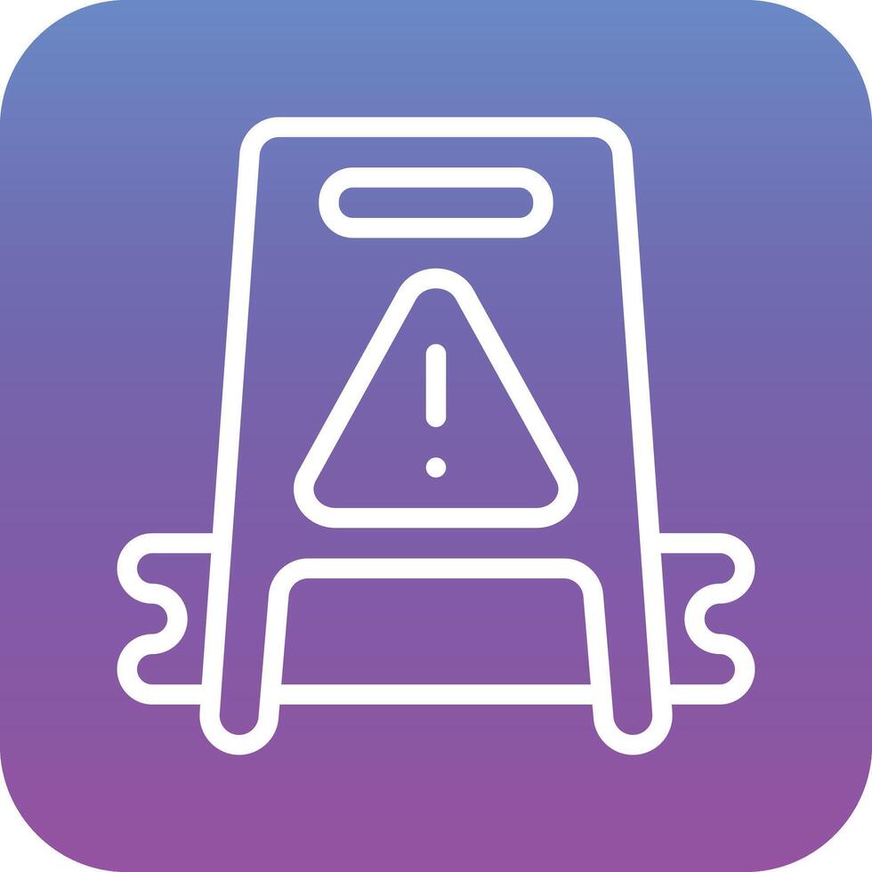 Wet Floor Vector Icon