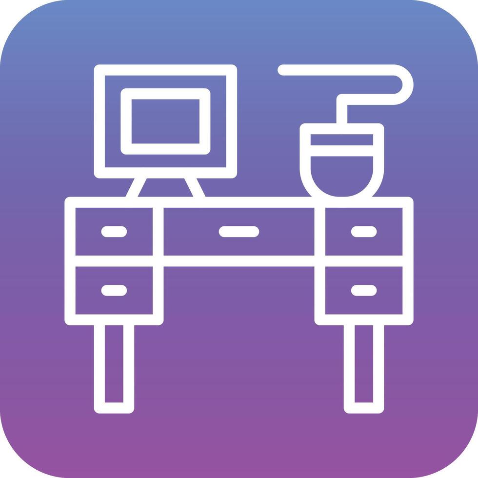 Desk Chair Vector Icon