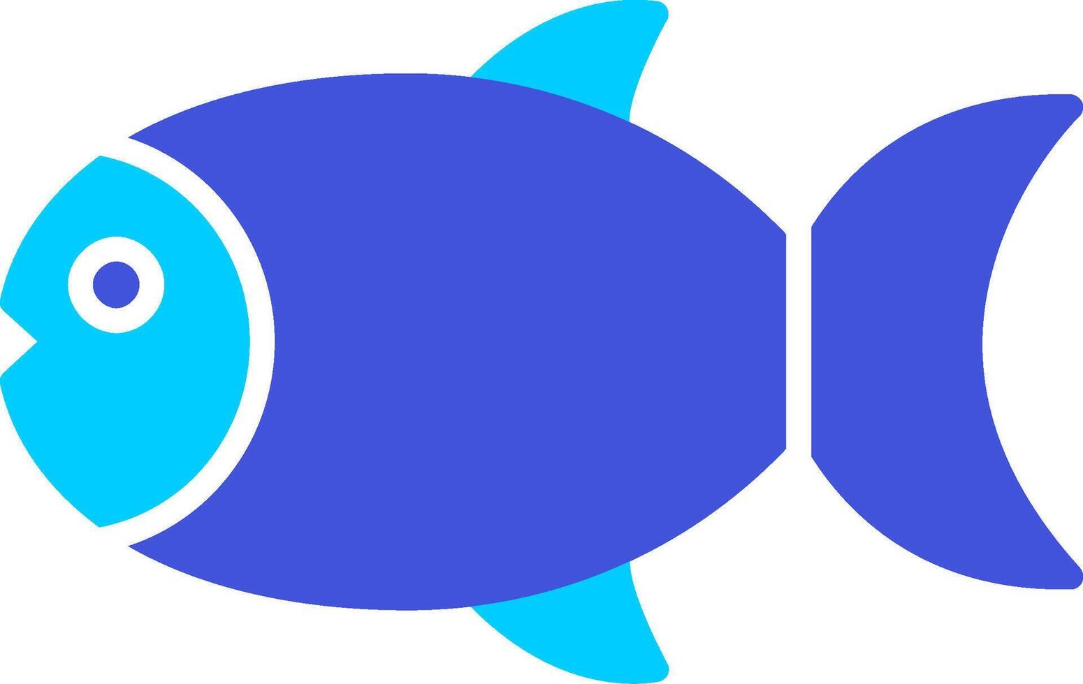 icono de vector de pescado