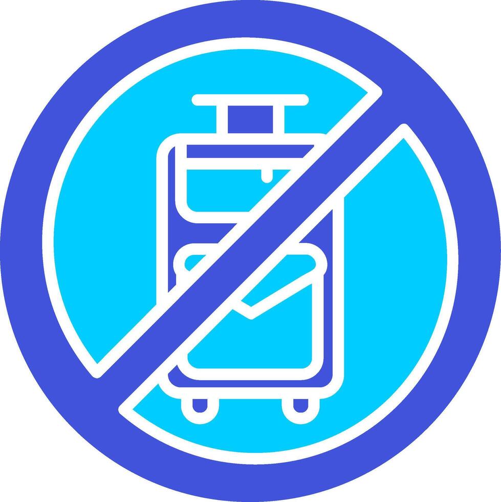 No Travelling Vector Icon