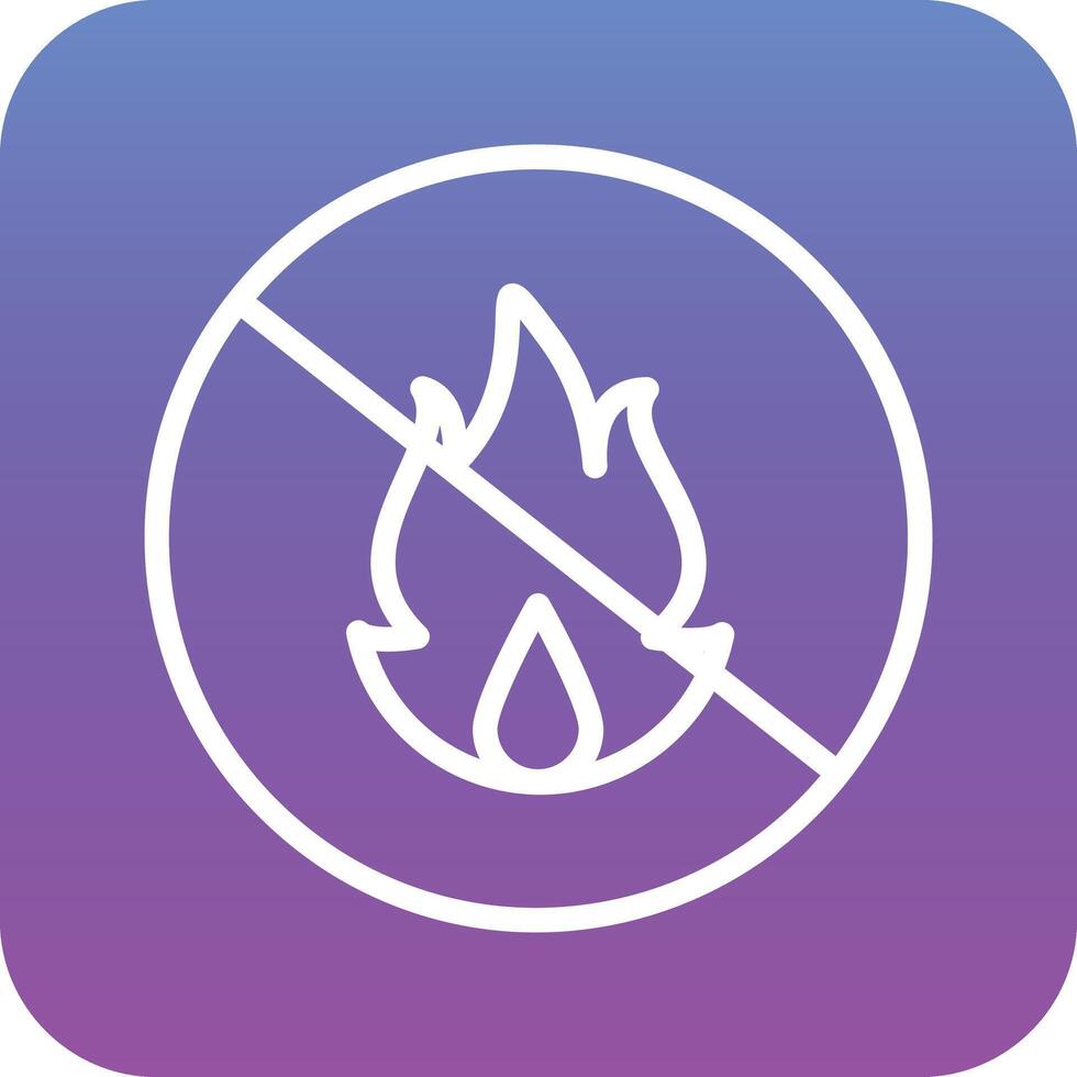 No Fire Vector Icon