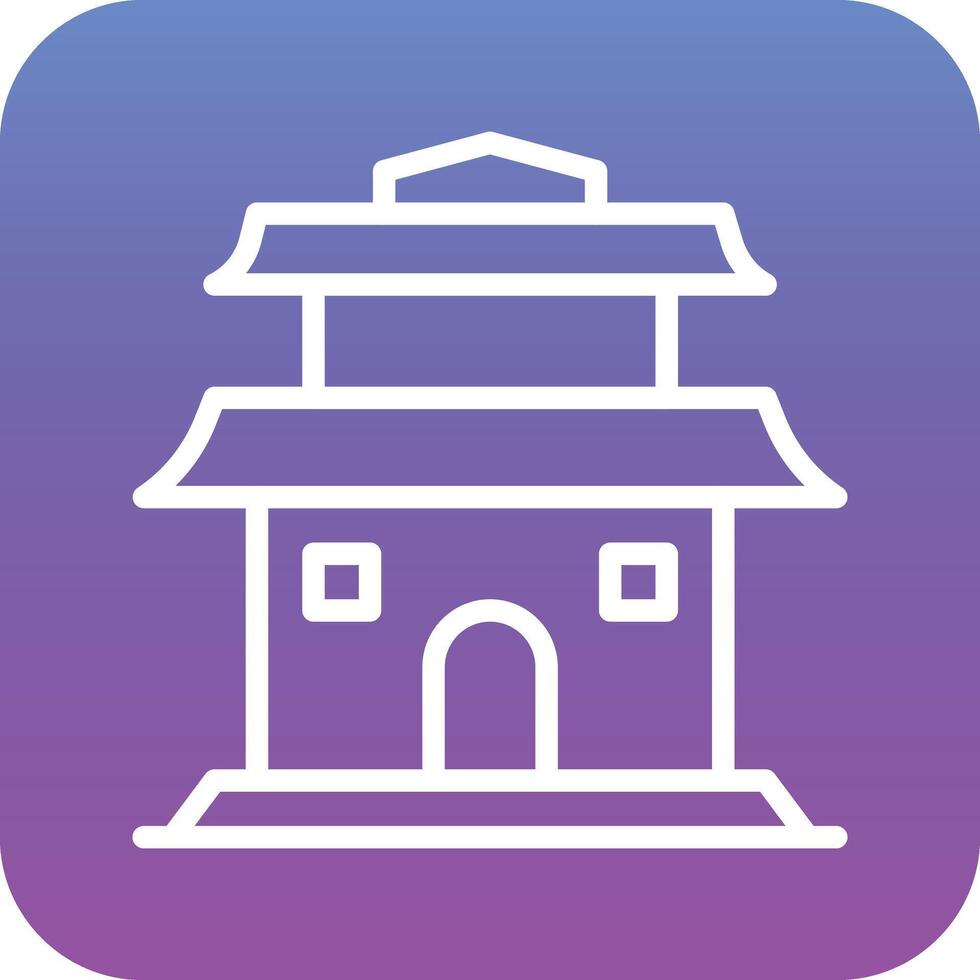 icono de vector de pagoda