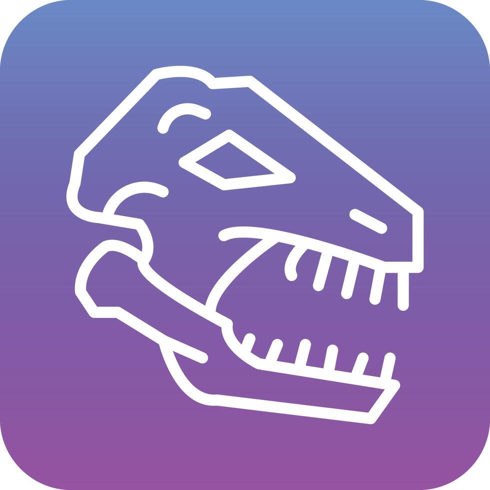 Dinosaur Fossil Vector Icon