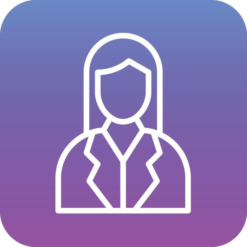 Female Financial Advisor Vector Icon