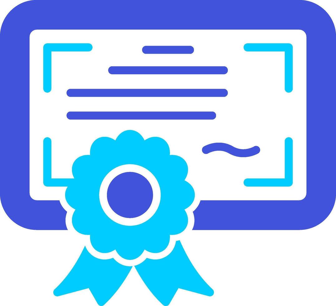 icono de vector de certificado