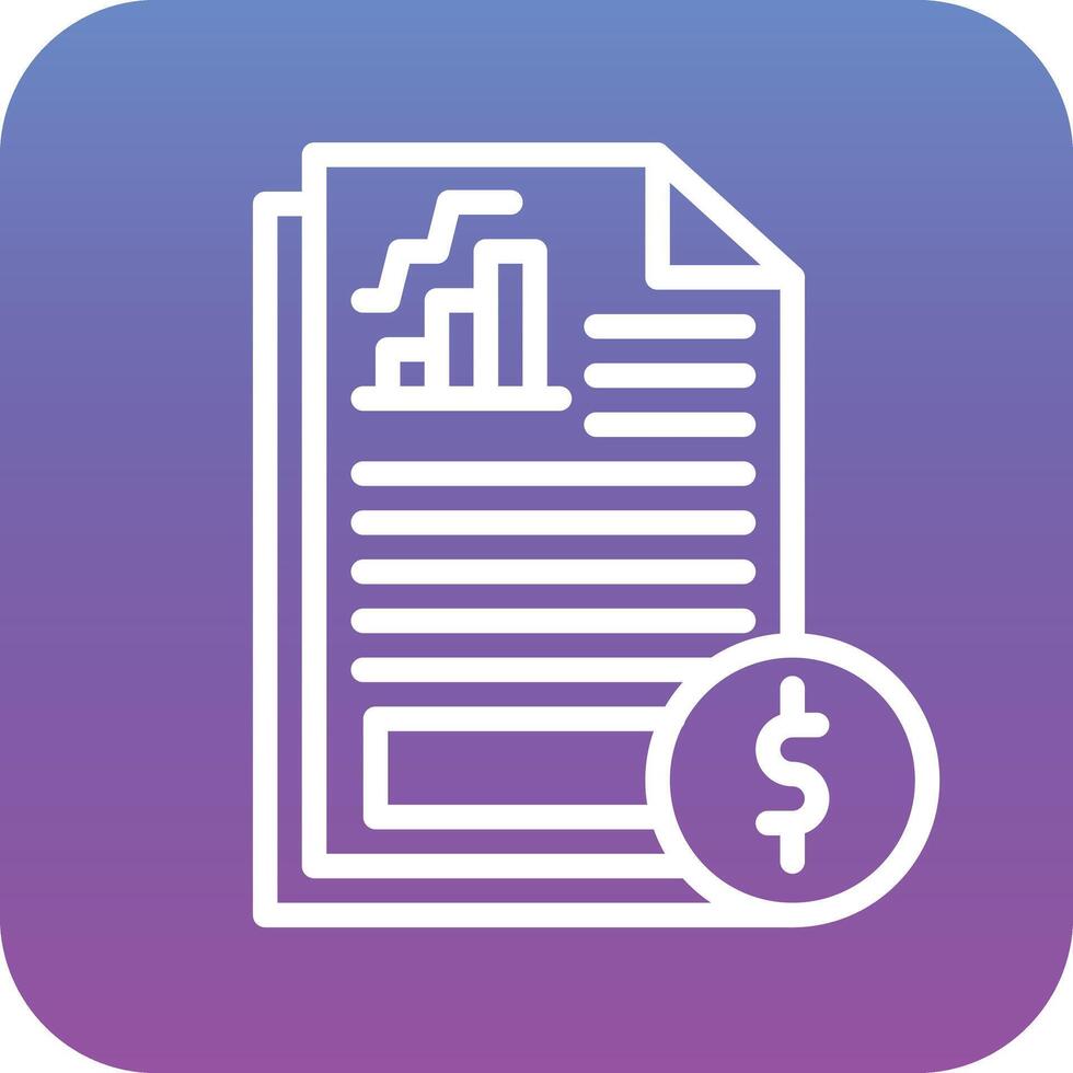 Financial Statements Vector Icon
