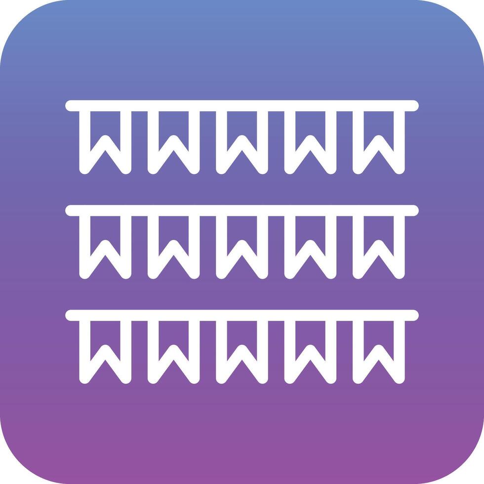 Bunting Vector Icon