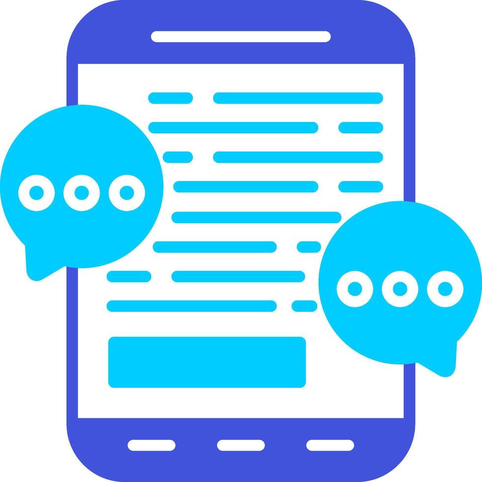 Mobile Chat Vector Icon