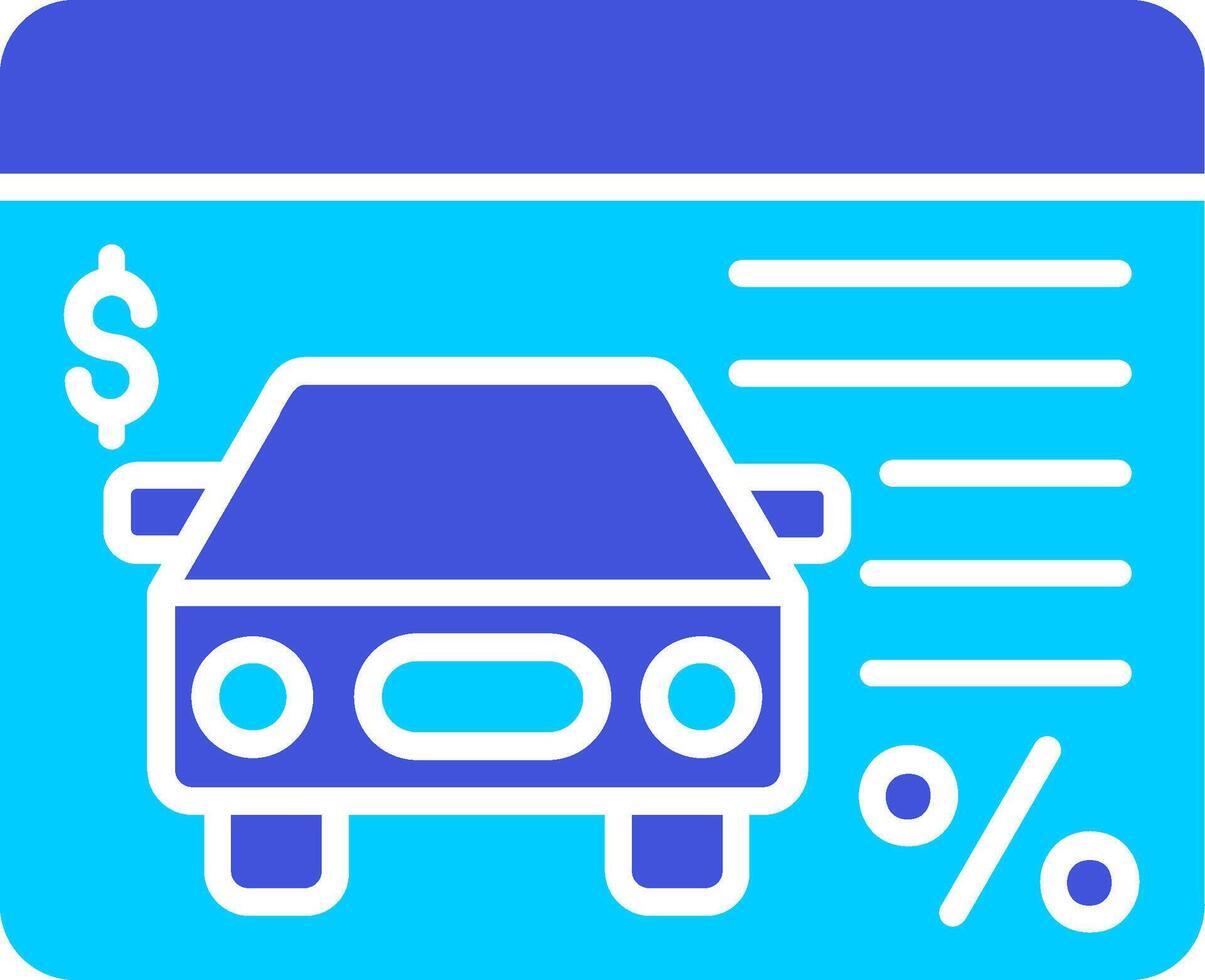 Car Loan Vector Icon