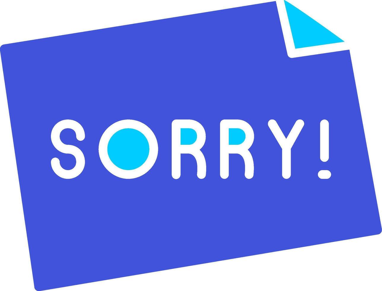 Sorry Vector Icon