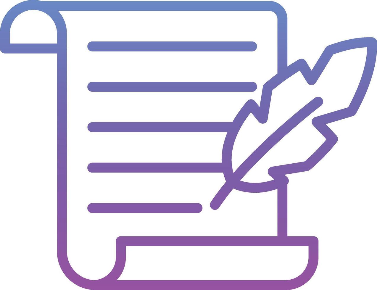 Scroll Paper Vector Icon