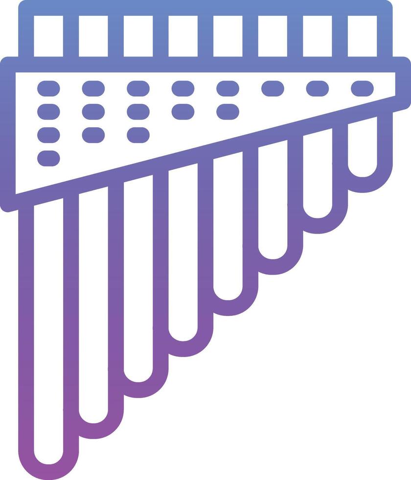 Pan Flute Vector Icon