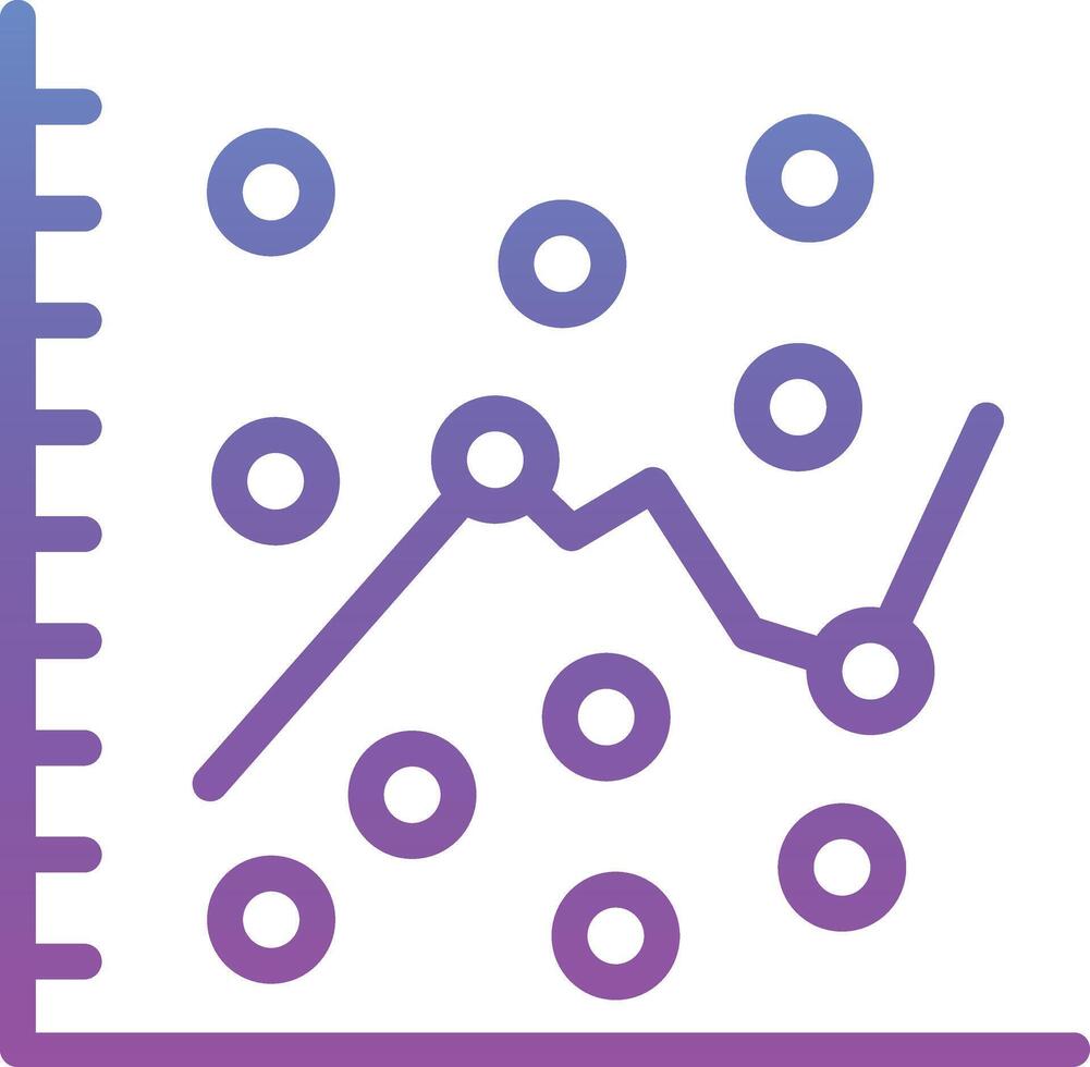 Scatter Plot Vector Icon