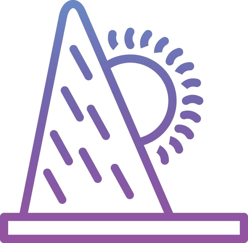 Sunrise Landscape Vector Icon