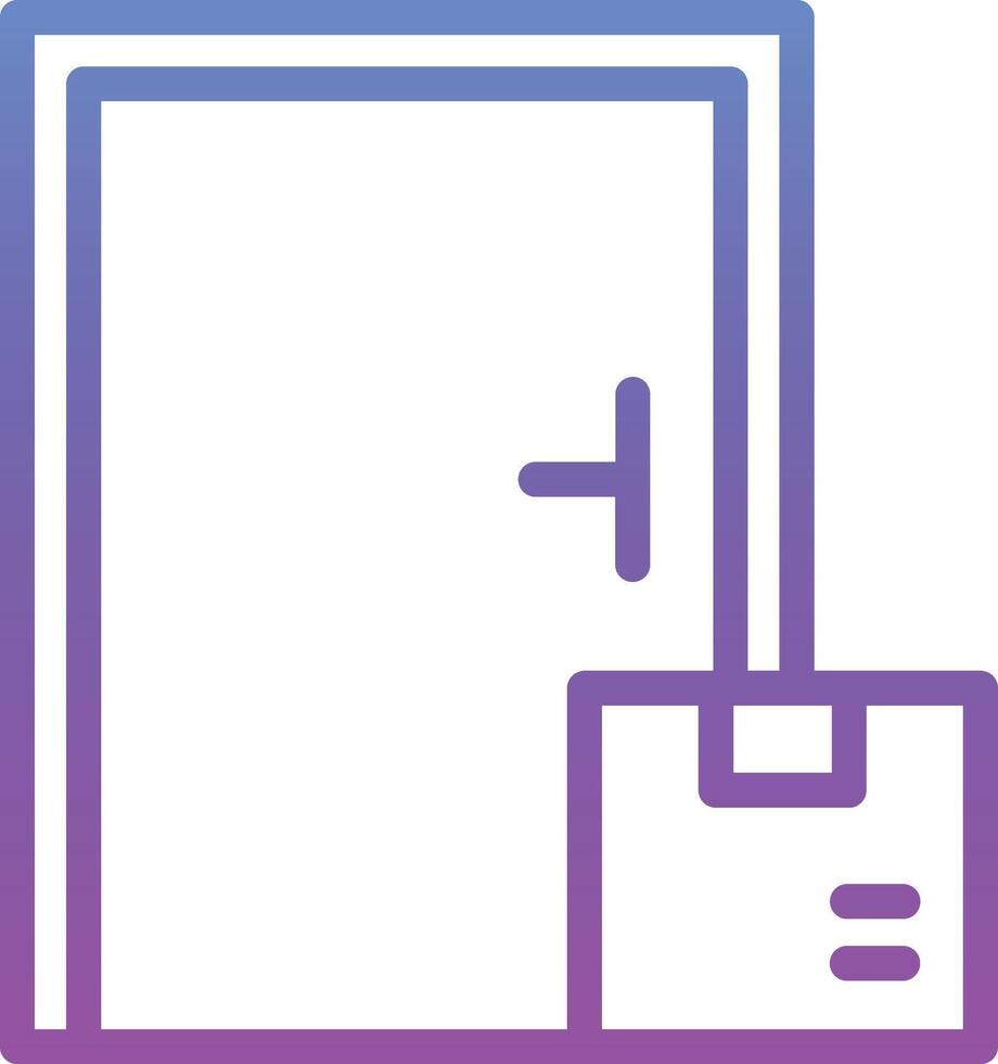 Door Delivery Vector Icon