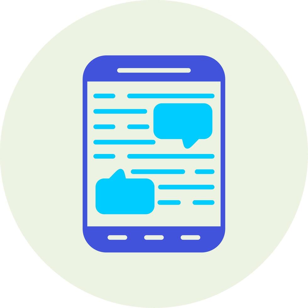 Mobile Chat Vector Icon