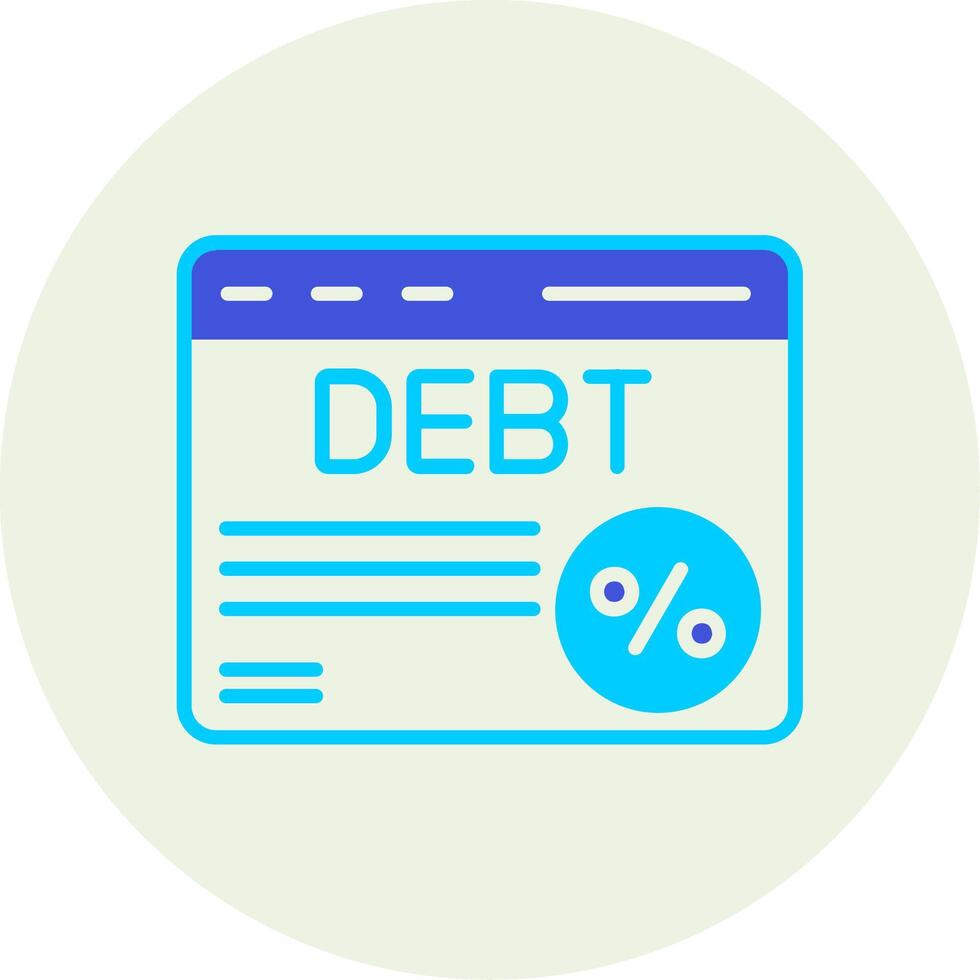 Debt Vector Icon