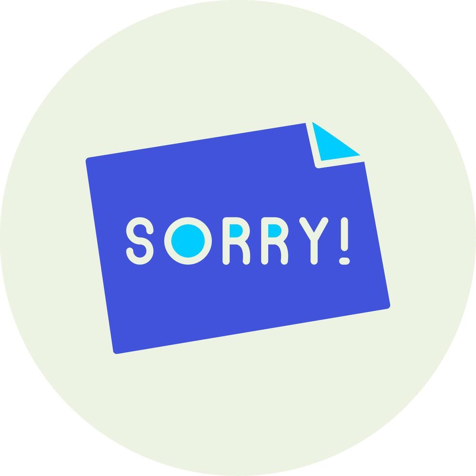 Sorry Vector Icon