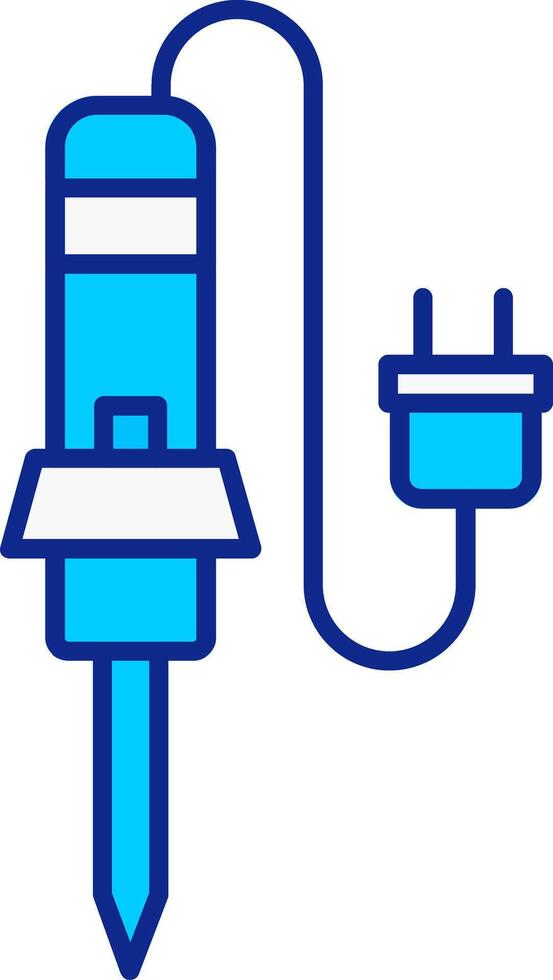 Line filled Blue vector