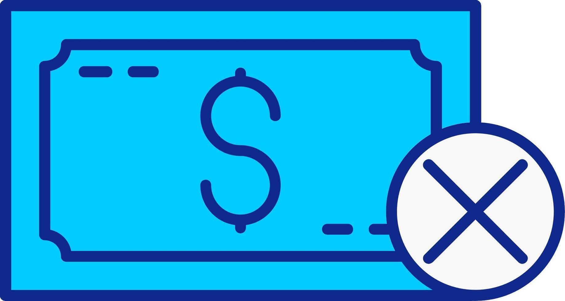 Line filled Blue vector