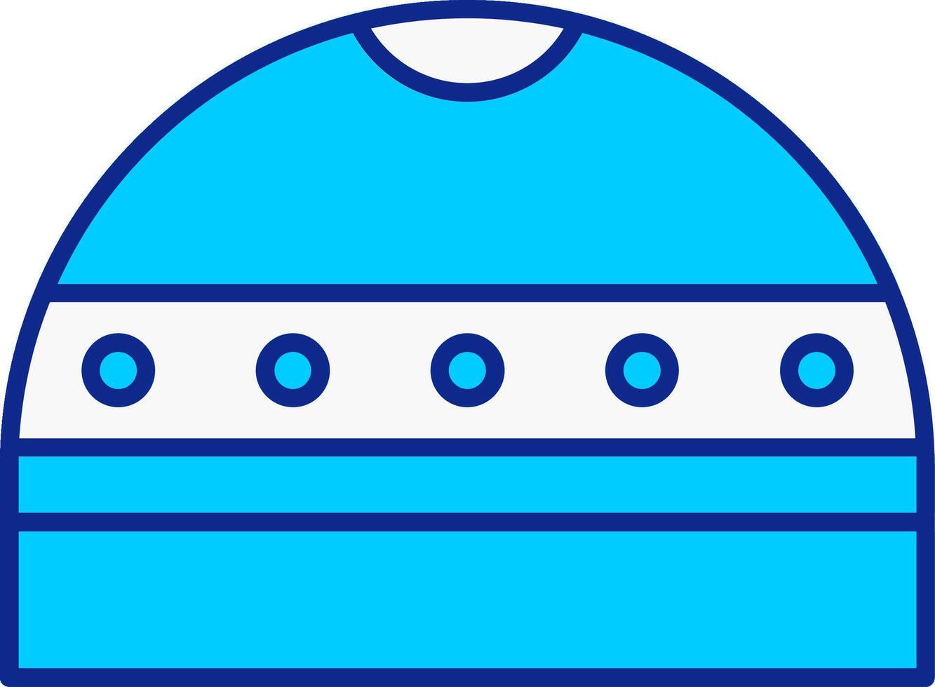 Line filled Blue Icon vector
