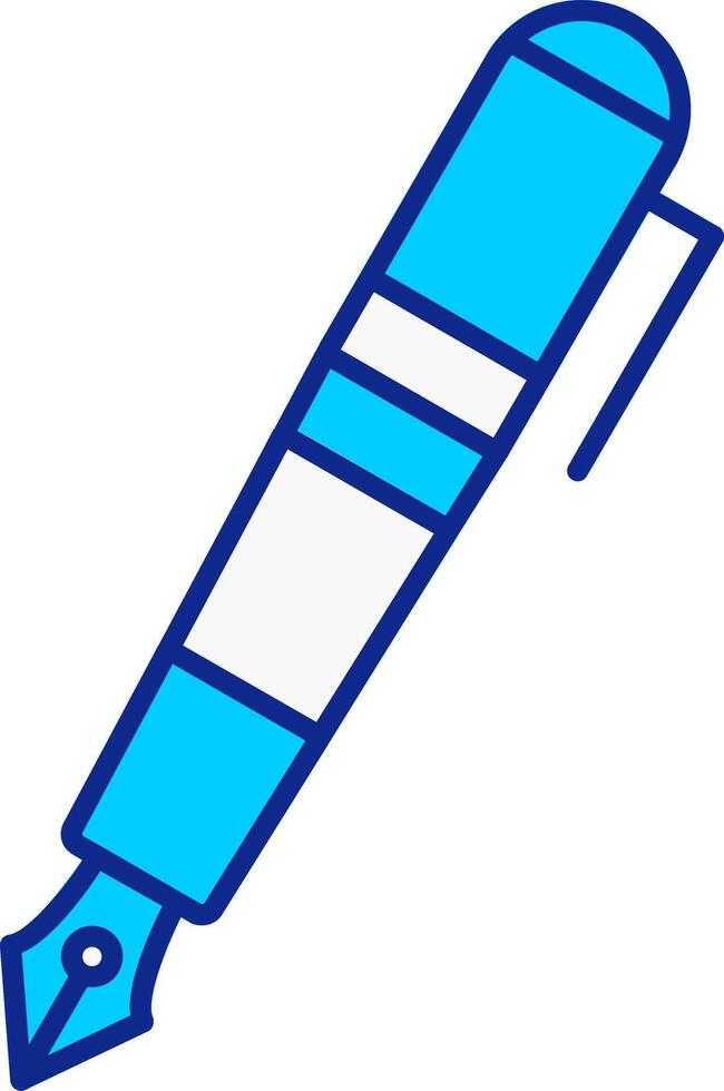 Line filled Blue Icon vector