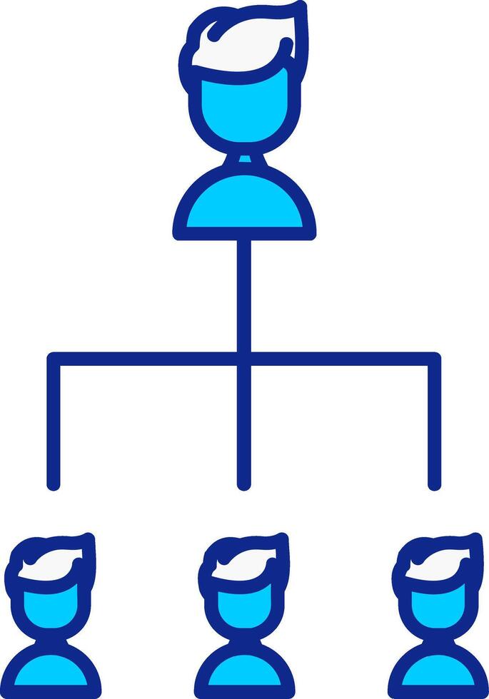 Line filled Blue Icon vector