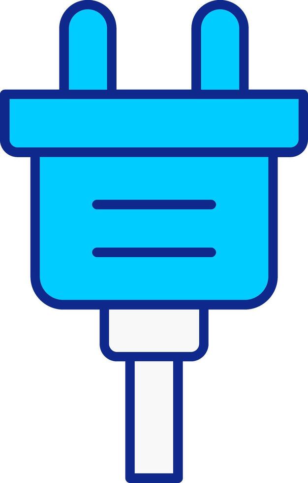 Line filled Blue Icon vector