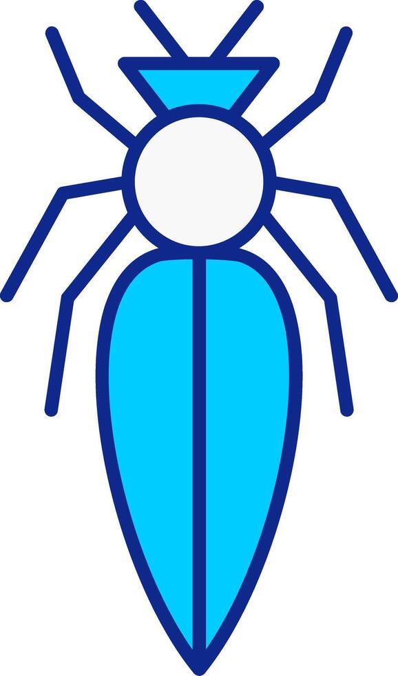 Line filled Blue Icon vector