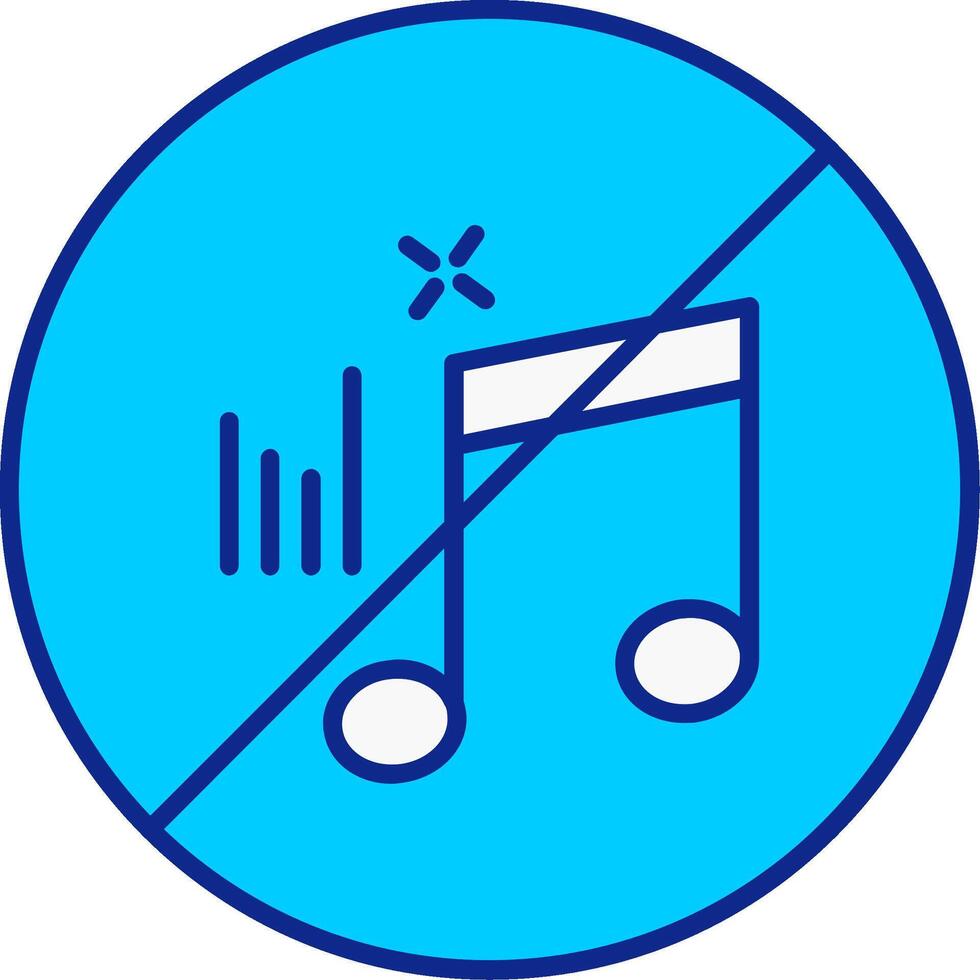 Line filled Blue Icon vector