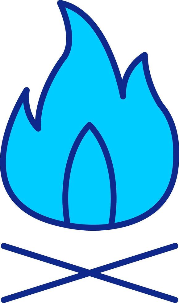 Line filled Blue Icon vector