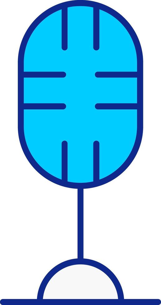 Line filled Blue Icon vector