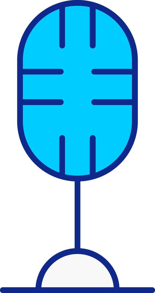 línea lleno azul icono vector