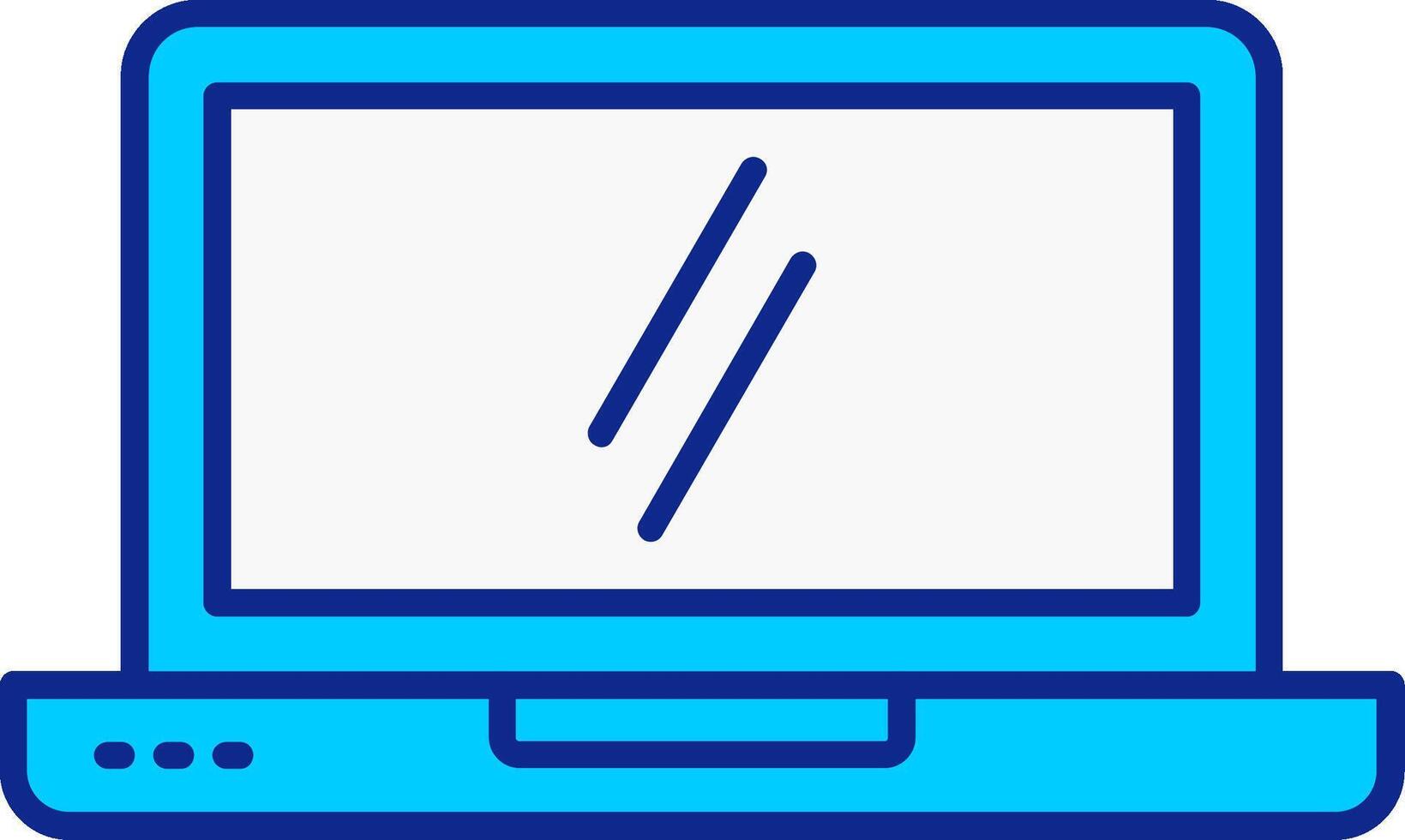 Line filled Blue Icon vector
