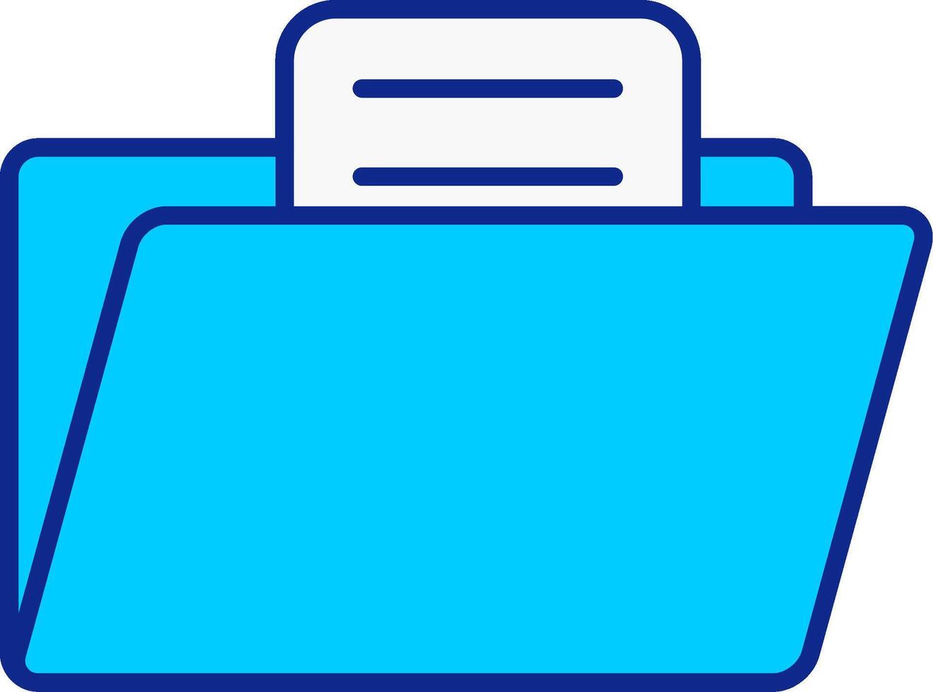 Line filled Blue Icon vector
